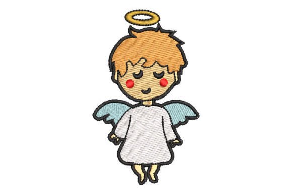 Charming Angel Child Embroidery Design