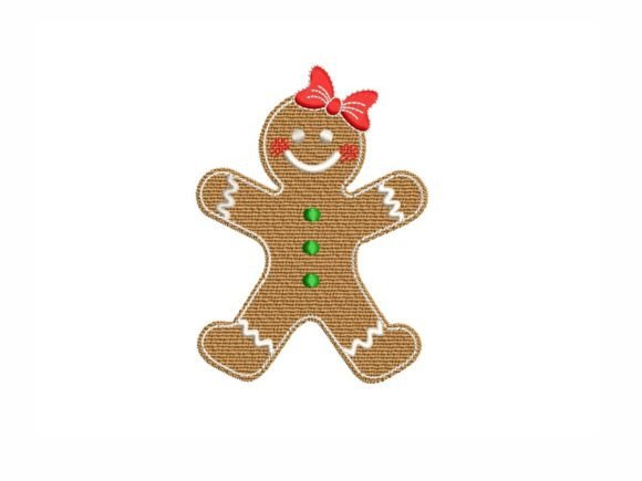 Charming Gingerbread for Festive Embroidery