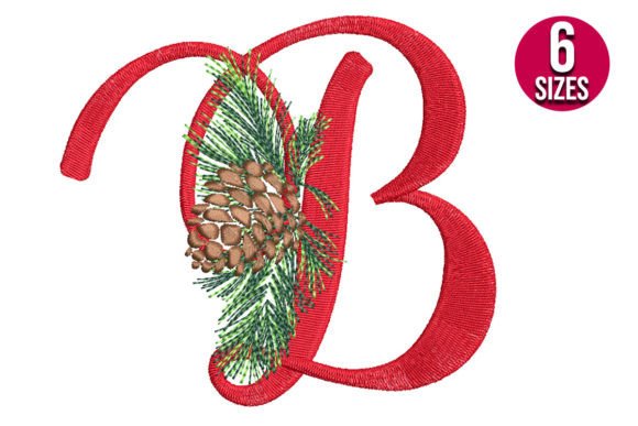 Christmas Alphabet Letter B: A Festive Embroidery Choice