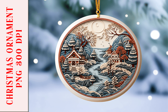 Christmas Ornament Design for Embroidery