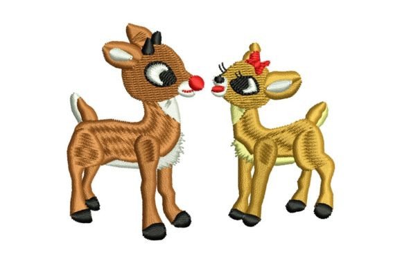 Christmas Two Reindeer: A Festive and Elegant Design