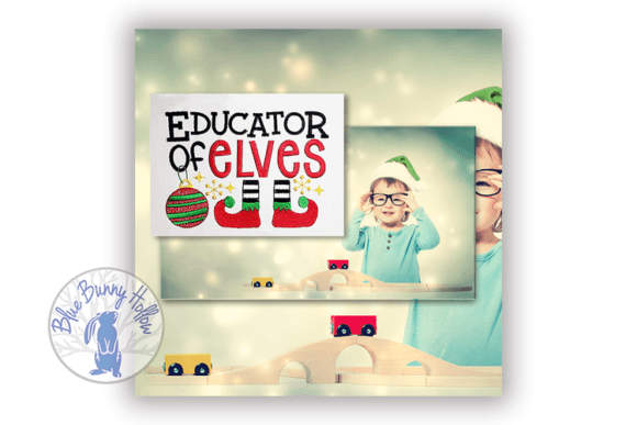 Embroidery Magic: Educator of Elves Design