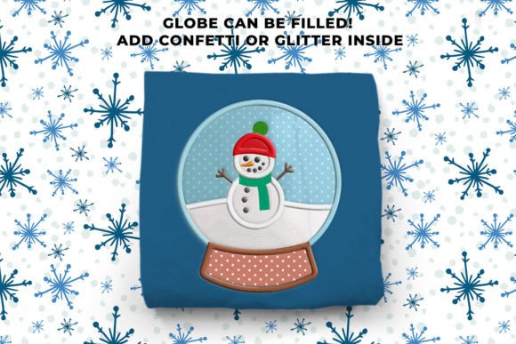 Fillable Snowman Snow Globe Applique Review