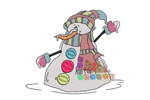 Flat Bottom Snowy: A Charming Addition to Your Embroidery Collection