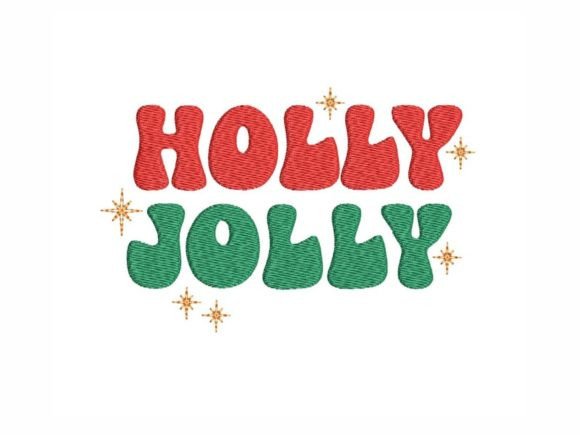 Holly Jolly Vibes: A Whimsical Embroidery Delight