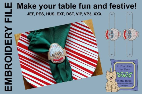 Mrs Santa Napkin Ring: A Charming Christmas Embellishment