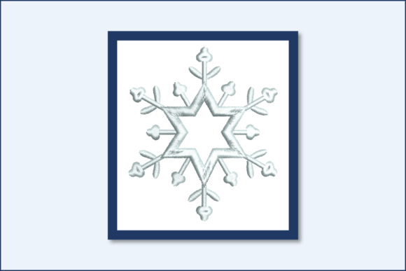 Snowflake Star-B: A Versatile Embroidery Design